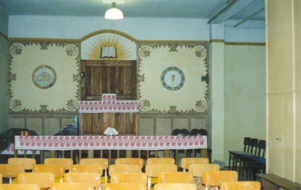 Régi imaház belső tere
