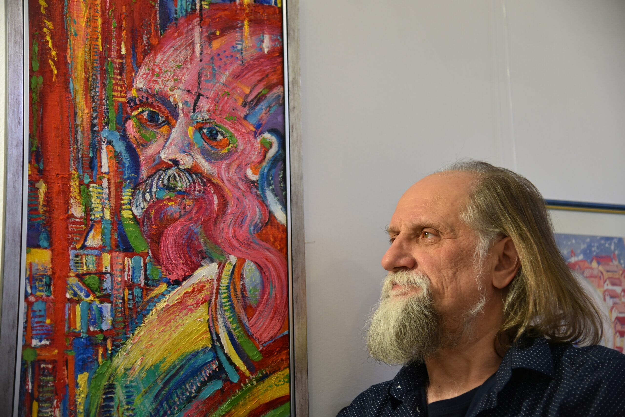 Buka László és önarcképe